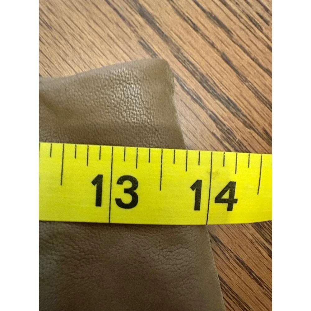 Free People Modern Femme Vegan Leather Mini Skirt Tan Brown Size 0